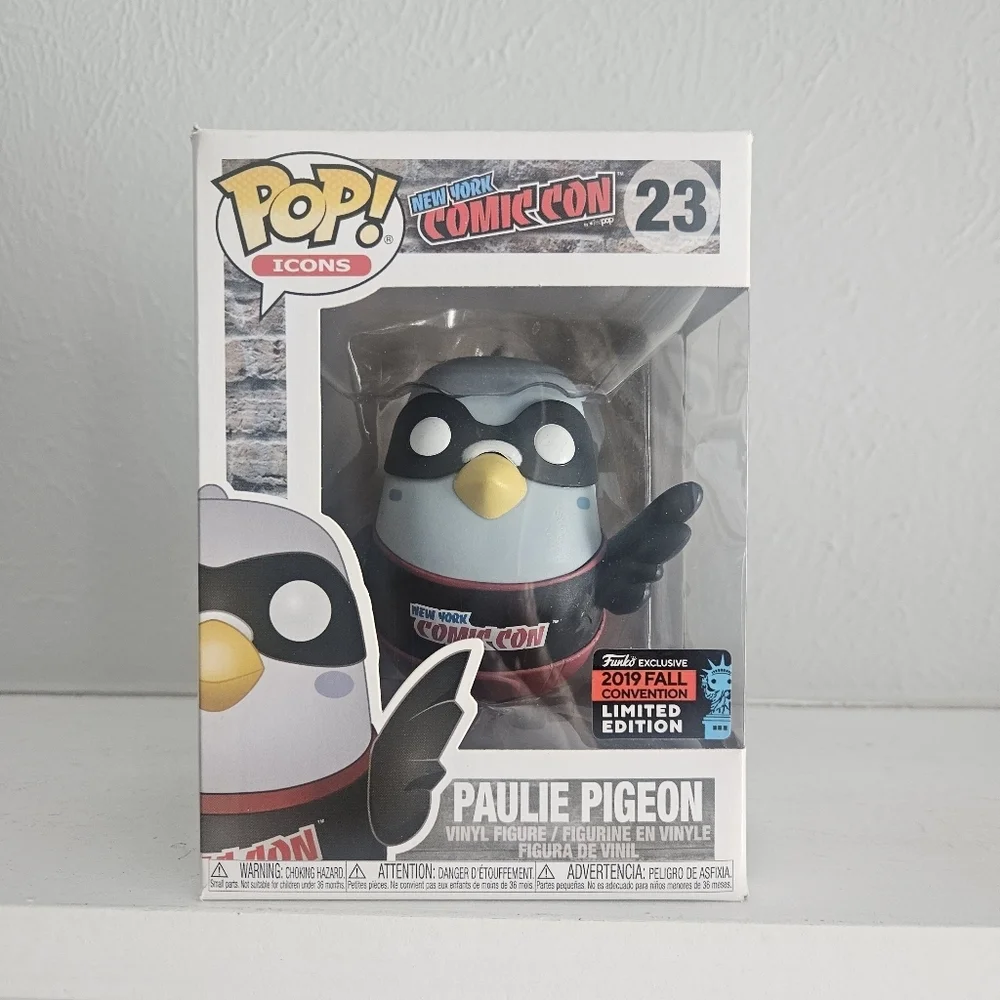 New In Box- Funko Pop! Icons Paulie Pigeon- New York Comic Con Exclusive- #23